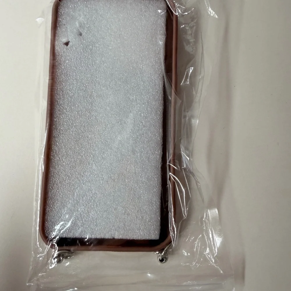 Functional Brown iPhone 14 Pro Case Lanyard Clips Everyday Chic